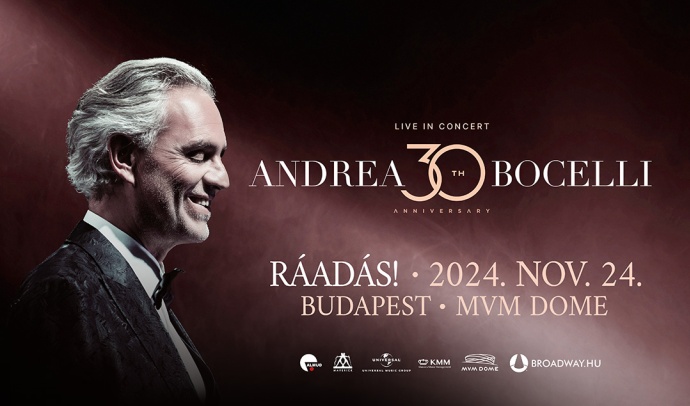 RÁADÁS Andrea Bocelli koncert 2024-ben Budapesten!